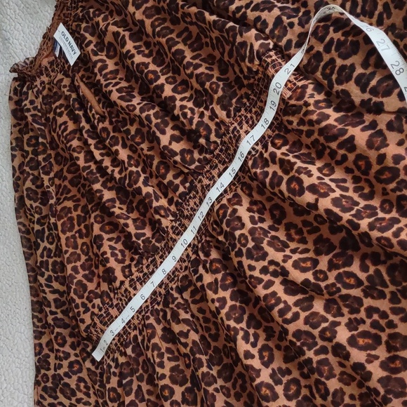 NWT Old Navy XXL Tall Animal Print Long Sleeve Keyhole Back Stretch Dress - Picture 7 of 14